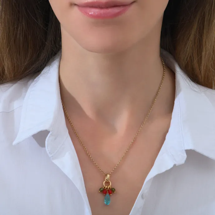 New Annella fine pendant necklace - multicolor Sautoirs & Colliers Longs|Pendentifs Et Médailles