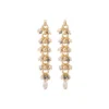Discount Annella gold-plated stud drop earrings Percées / Tiges|Longues / Pendantes