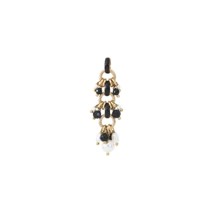 Sale Annella pendant necklace - black and white Sautoirs & Colliers Longs|Pendentifs Et Médailles