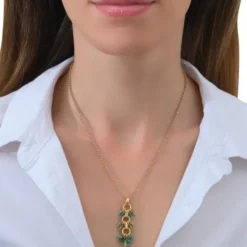Clearance Annella pendant necklace - green Sautoirs & Colliers Longs|Pendentifs Et Médailles