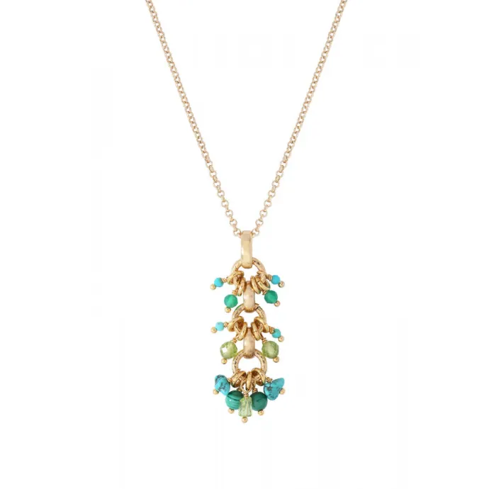 Clearance Annella pendant necklace - green Sautoirs & Colliers Longs|Pendentifs Et Médailles