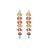 Outlet Annella pierced post drop earrings - multicoloured Percées / Tiges|Longues / Pendantes