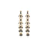 Annella pierced stud earrings - black Percées / Tiges