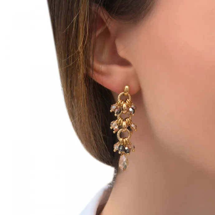 Online Annella pierced stud earrings - gold Percées / Tiges