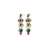 Best Annella pierced stud earrings - red and turquoise Percées / Tiges