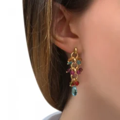 Best Annella pierced stud earrings - multicoloured Percées / Tiges