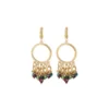 Best Annella sleeper earrings - red and turquoise Dormeuses