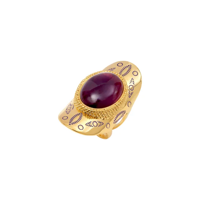 Arizona Dream Adjustable Wide Ring - Purple Bagues Grandes Tailles|Bagues Ajustables