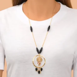 Outlet Arizona Dream long necklace - black Sautoirs & Colliers Longs