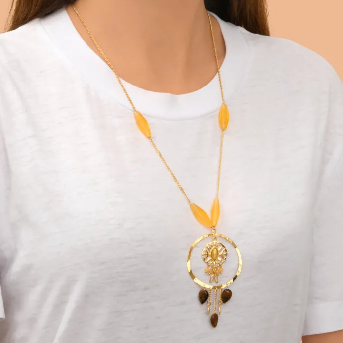 Clearance Arizona Dream long necklace - gold Sautoirs & Colliers Longs