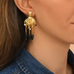 Discount Arizona Dream pierced stud earrings - black Percées / Tiges