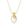 Outlet Ashanti braided chain pendant necklace – white Sautoirs & Colliers Longs|Pendentifs Et Médailles