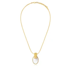 Outlet Ashanti braided chain pendant necklace – white Sautoirs & Colliers Longs|Pendentifs Et Médailles