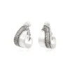 Outlet Ashanti clip-on hoop earrings – silver Clips