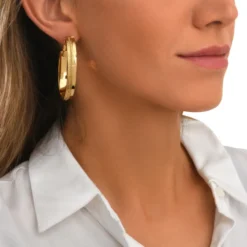 Best Ashanti hoop earrings – gold-plated Créoles