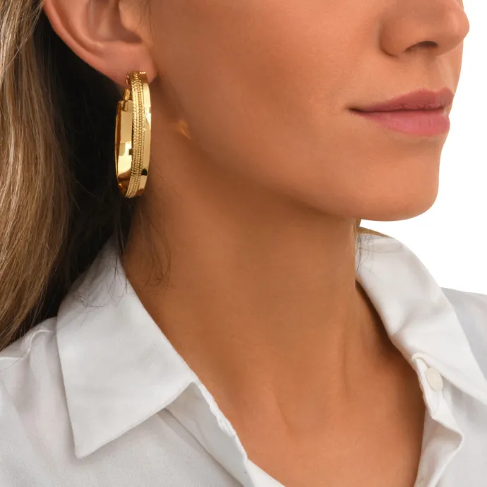 Best Ashanti hoop earrings – gold-plated Créoles