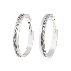 Outlet Ashanti hoop earrings – silver Créoles