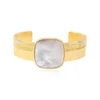 Clearance Ashanti medium adjustable bangle bracelet – white Joncs