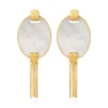 Ashanti pierced stud earrings – white Percées / Tiges