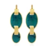 Hot Ashanti sleeper earrings – green Dormeuses