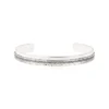 Clearance Ashanti Wide Adjustable Bangle Bracelet – Silver Joncs