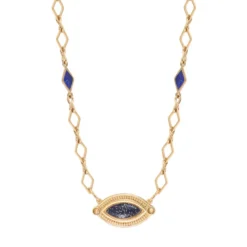 Best Atria Adjustable Pendant Necklace - Blue Pendentifs Et Médailles