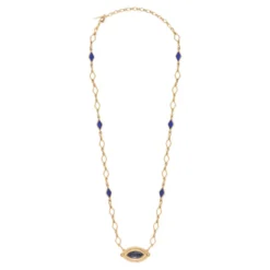 Best Atria Adjustable Pendant Necklace - Blue Pendentifs Et Médailles