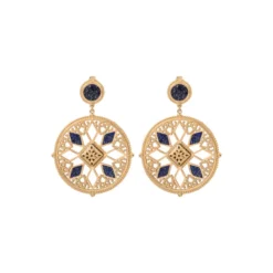 Atria clip-on earrings - blue Clips