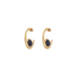 New Atria hoop earrings - blue Créoles