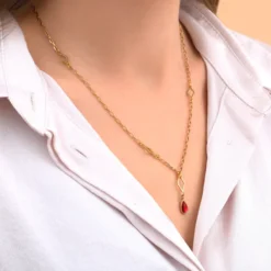 Hot Atria pendant necklace - red Sautoirs & Colliers Longs|Pendentifs Et Médailles
