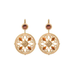 Sale Atria sleeper earrings - tortoiseshell Dormeuses