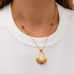 Hot Avola adjustable long necklace - multicoloured Sautoirs & Colliers Longs