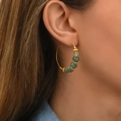 Hot Avola hoop earrings - blue Créoles
