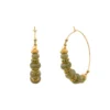 Outlet Avola hoop earrings - green Créoles