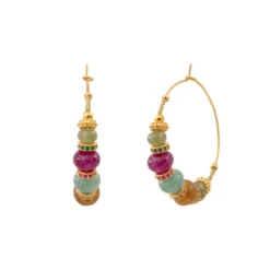 Discount Avola hoop earrings - multicoloured Créoles