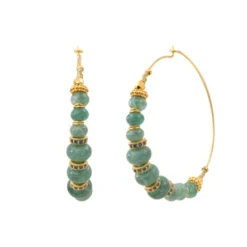 New Avola maxi hoop earrings - blue Créoles