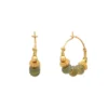 Discount Avola mini hoop earrings - green Créoles