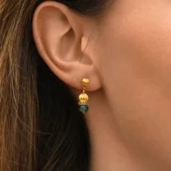 Outlet Avola pierced earrings - blue Percées / Tiges