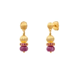 Outlet Avola pierced earrings - violet Percées / Tiges