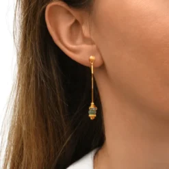 Online Avola pierced stud earrings - blue Percées / Tiges