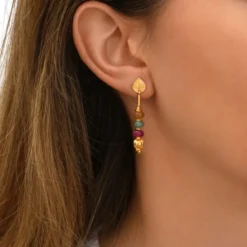 Sale Avola pierced stud earrings - multicoloured Percées / Tiges