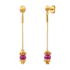 Clearance Avola pierced stud earrings - violet Percées / Tiges
