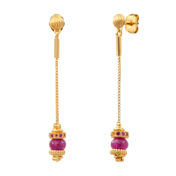 Clearance Avola pierced stud earrings - violet Percées / Tiges