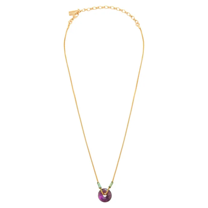 Discount Babylon Adjustable Pendant Necklace - Purple Pendentifs Et Médailles