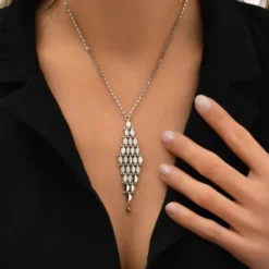 Babylon Adjustable Pendant Necklace - Silver Pendentifs Et Médailles