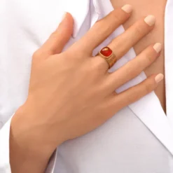 Outlet Babylon Adjustable Ring - Orange Bagues Ajustables
