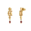 Outlet Babylone gold-plated stud drop earrings Percées / Tiges|Longues / Pendantes