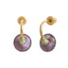 Babylon hoop earrings - violet Créoles