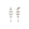Online Babylon pierced post drop earrings - silver Percées / Tiges|Longues / Pendantes