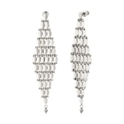 Sale Babylon pierced stud earrings - grey Percées / Tiges